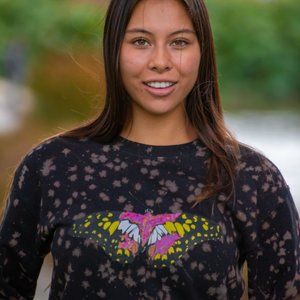 Butterfly Crew Neck Sweatshirt | Hypnotik Bay Area | Bleached Sweater;